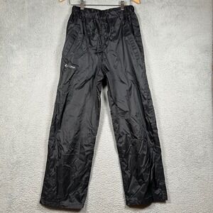 Onyx Outdoor Rain Pants Mens Medium Black Nylon PU Coated Waterproof 9410